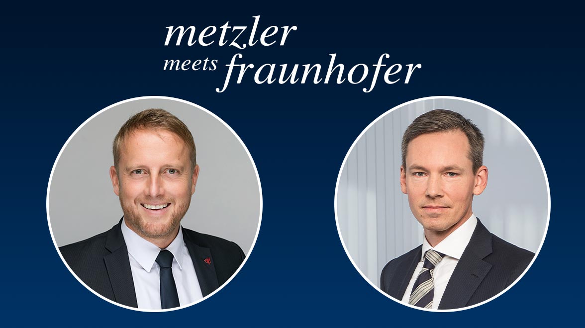 Dr. Dirk Hecker, Fraunhofer Institut IAIS, und Pascal Spano, Metzler Capital Markets