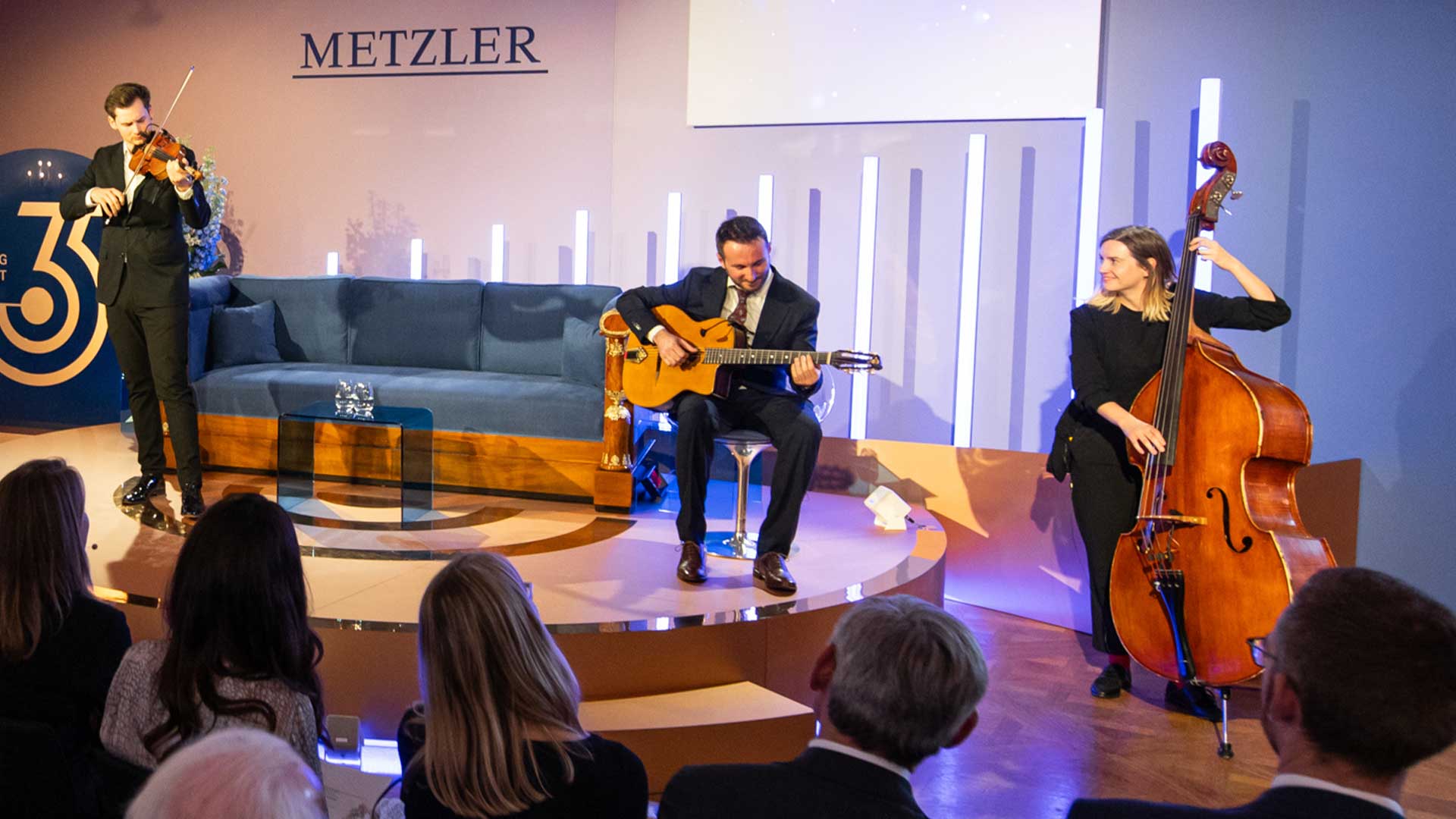 Musikalische Untermalung beim Metzler Zukunfts-Talk in München