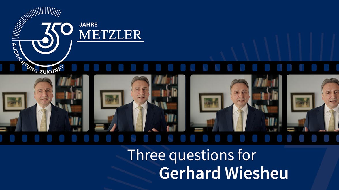 Three questions for Gerhard Wiesheu