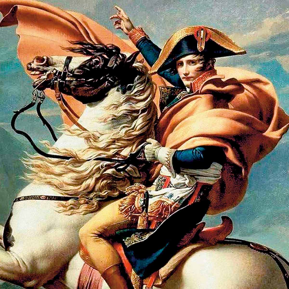 „Napoleon überquert die Alpen“