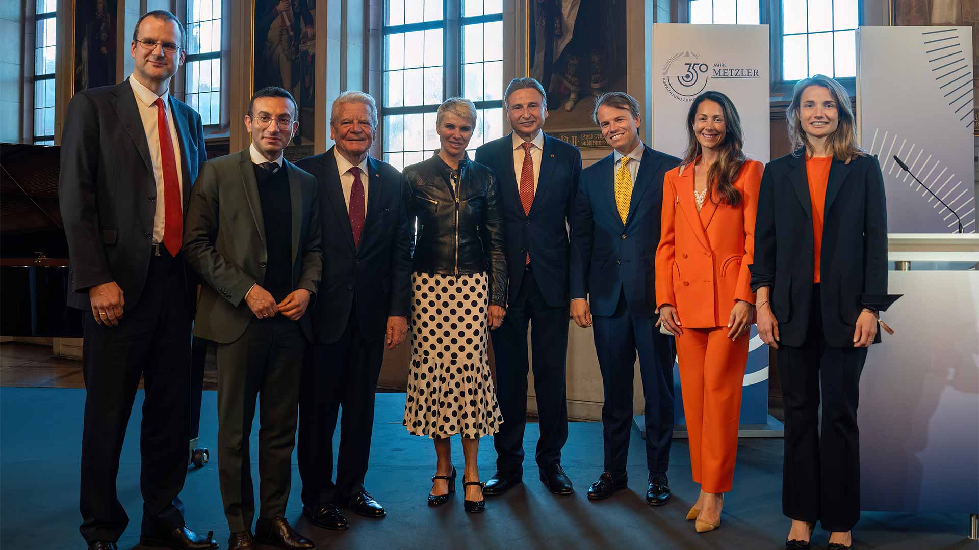 Familie von Metzler, Mike Josef, Dr. Joachim Gauck und Gerhard Wiesheu